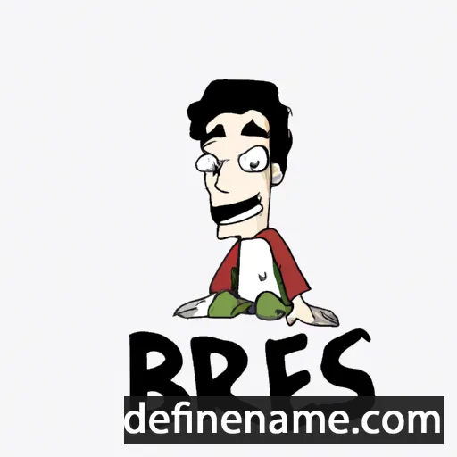 cartoon of the name Brès