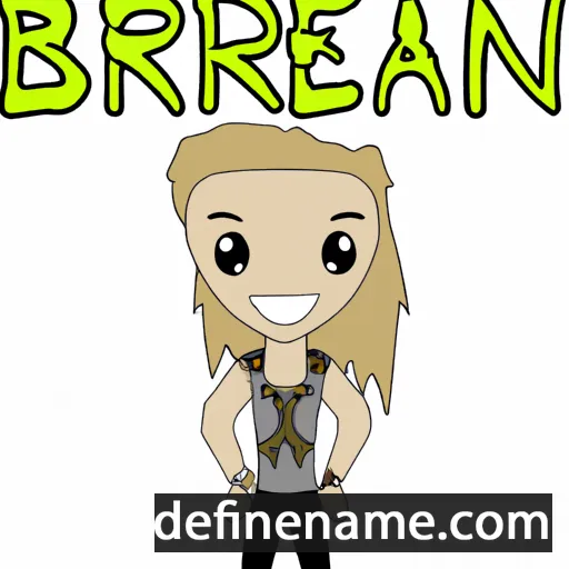 cartoon of the name Brealyn