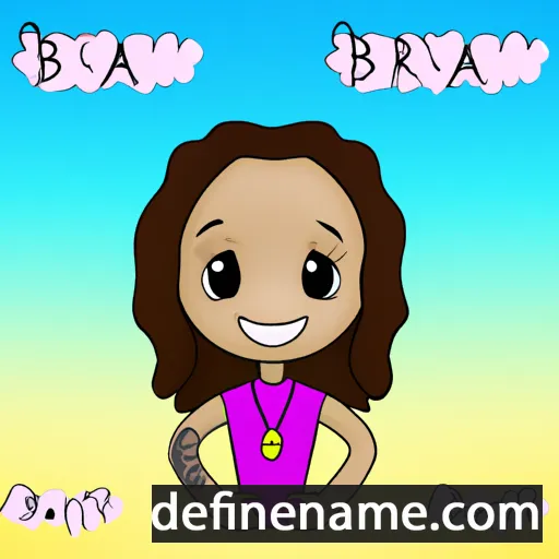 cartoon of the name Brealynn