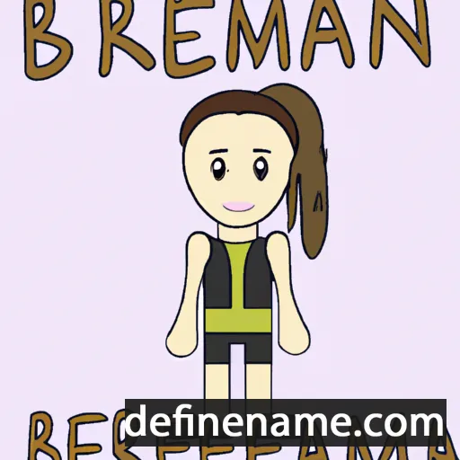 cartoon of the name Breannah