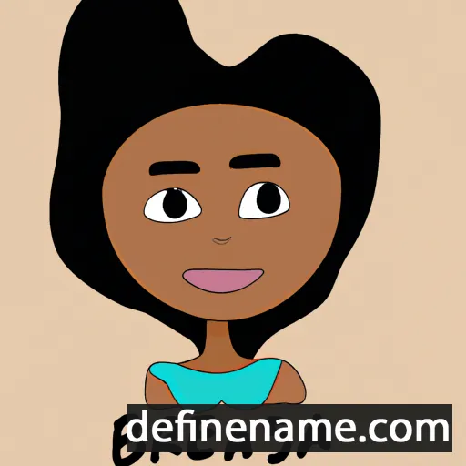 cartoon of the name Breasia