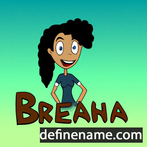 cartoon of the name Breauna