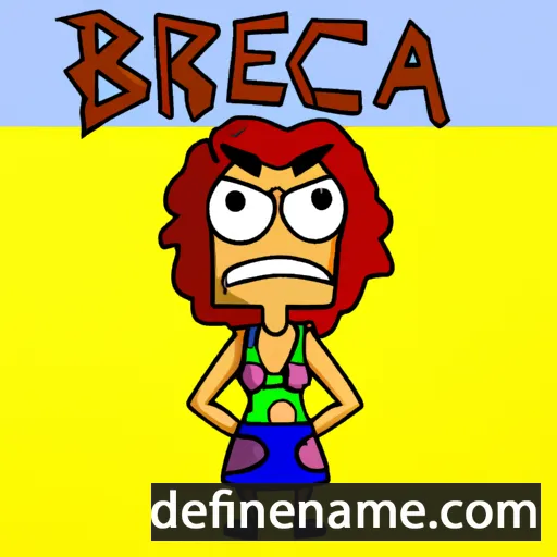 cartoon of the name Breca