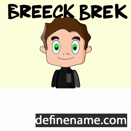 cartoon of the name Brecken