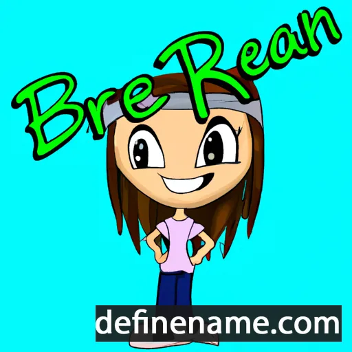 cartoon of the name Breeann