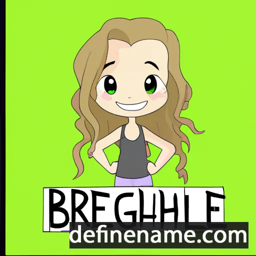 cartoon of the name Breeleigh