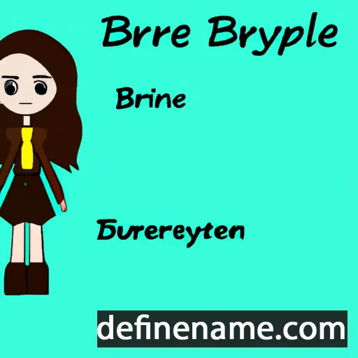 cartoon of the name Breelynne