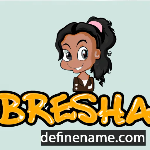 cartoon of the name Breesha