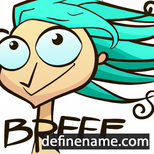 cartoon of the name Breeze