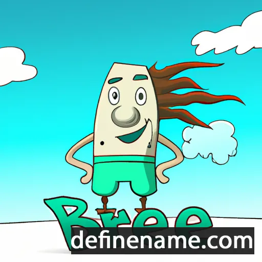 cartoon of the name Breezee