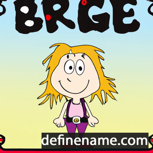 cartoon of the name Bregje