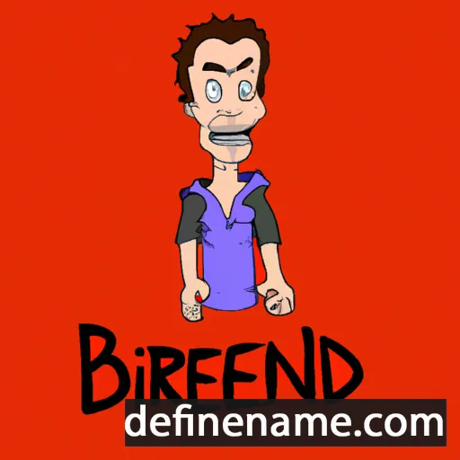 cartoon of the name Brendin