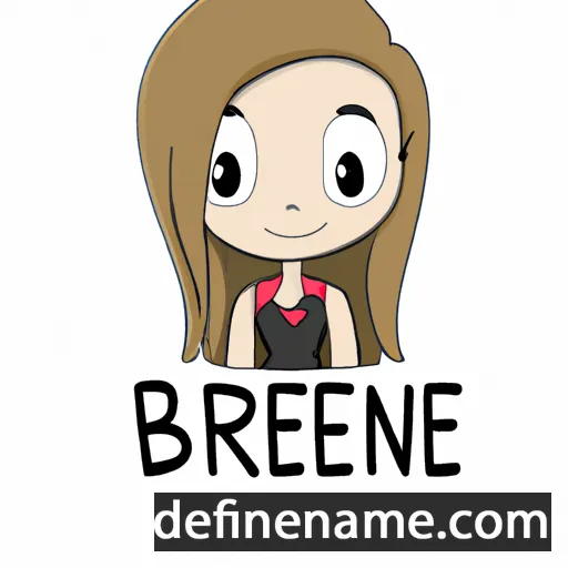 cartoon of the name Brenlee