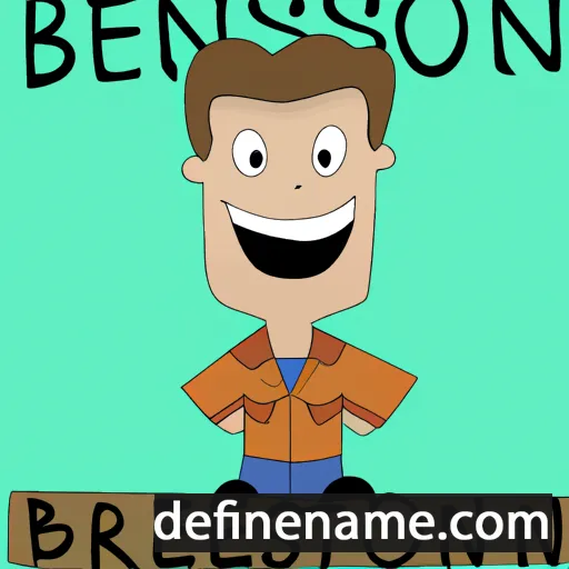 cartoon of the name Brenson