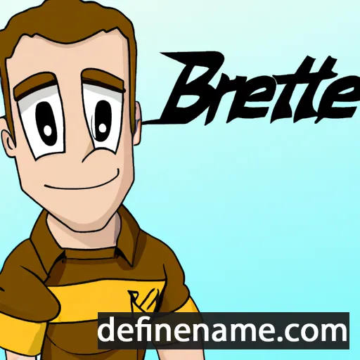 cartoon of the name Brentlee