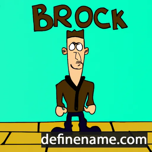 cartoon of the name Breock