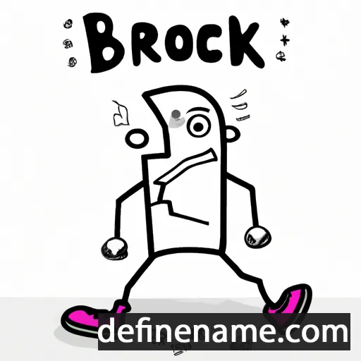 cartoon of the name Breok