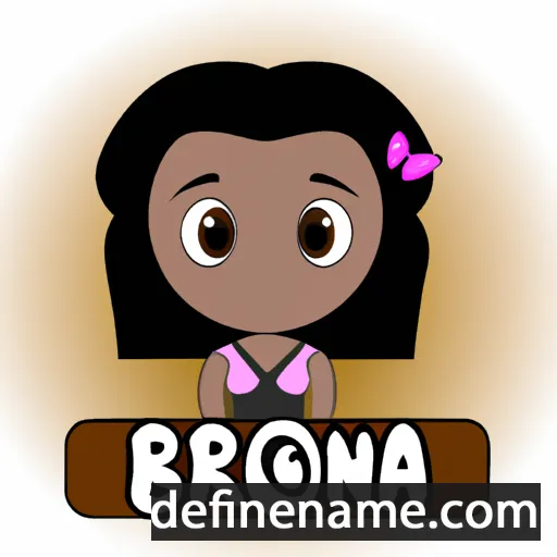 cartoon of the name Breona