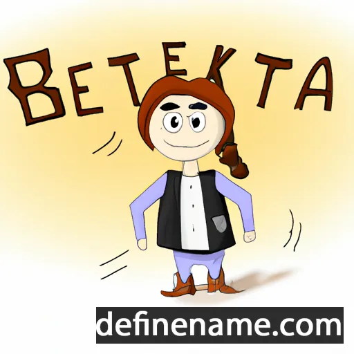 cartoon of the name Bretka