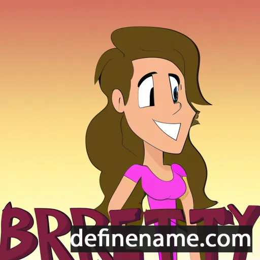 cartoon of the name Brettney