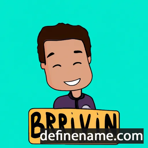 cartoon of the name Brevin