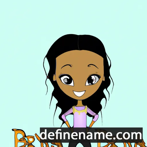 cartoon of the name Breyana