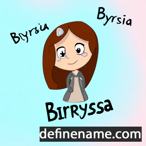 cartoon of the name Breysia