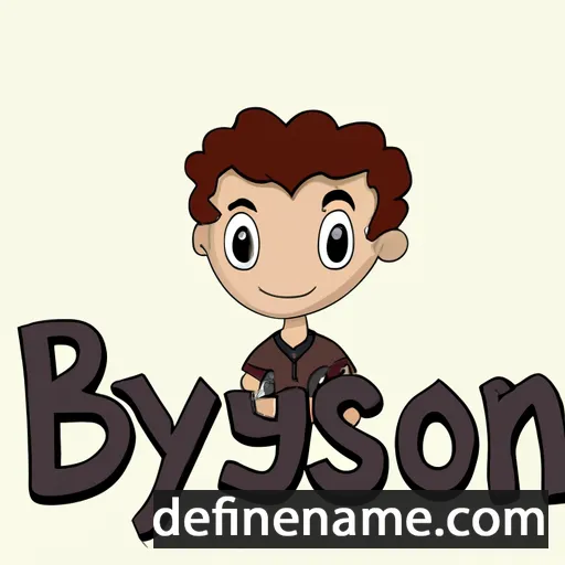 cartoon of the name Breyson