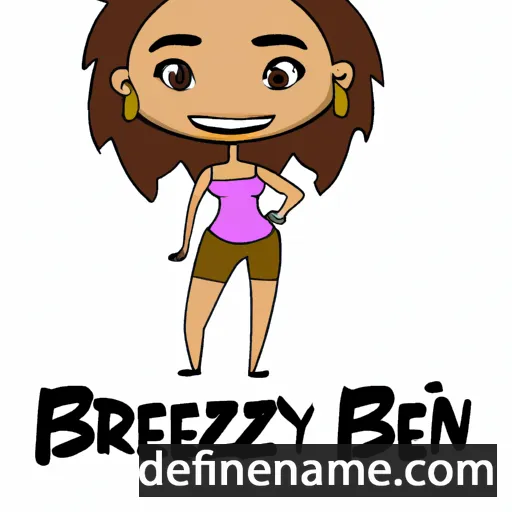 cartoon of the name Brezlyn