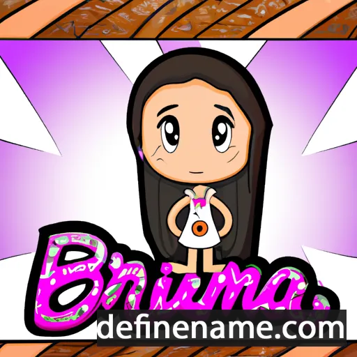 cartoon of the name Bríana