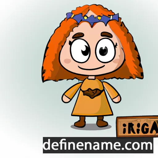 cartoon of the name Brígiða