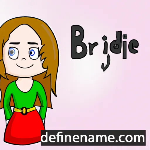 cartoon of the name Brìghde