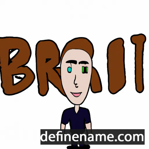 cartoon of the name Bri