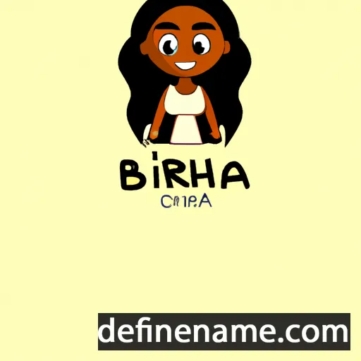 cartoon of the name Briahna