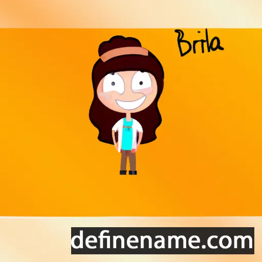 cartoon of the name Brianda