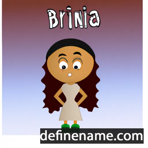 cartoon of the name Briania