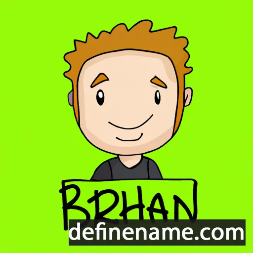 cartoon of the name Briann