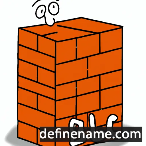 cartoon of the name Brick