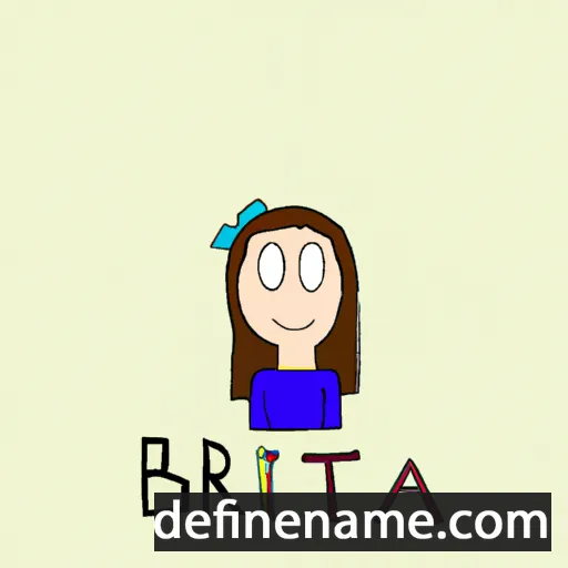 cartoon of the name Bricta