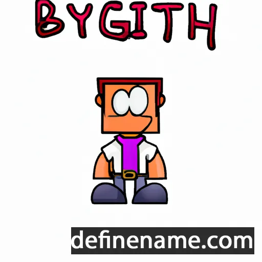 cartoon of the name Brictgyth