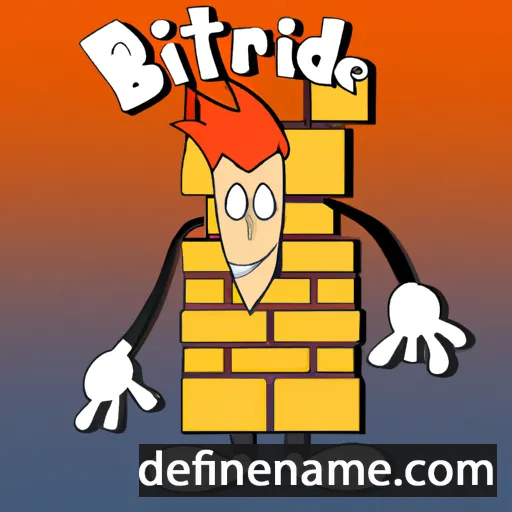 cartoon of the name Brictred