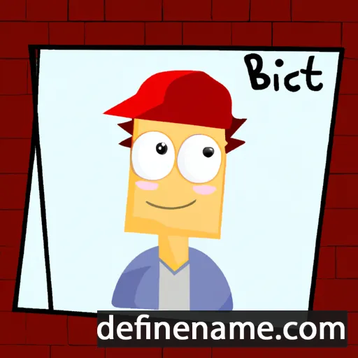 cartoon of the name Brictsi