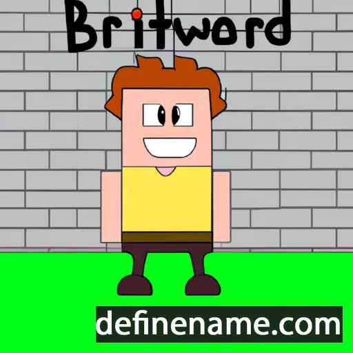 cartoon of the name Brictward