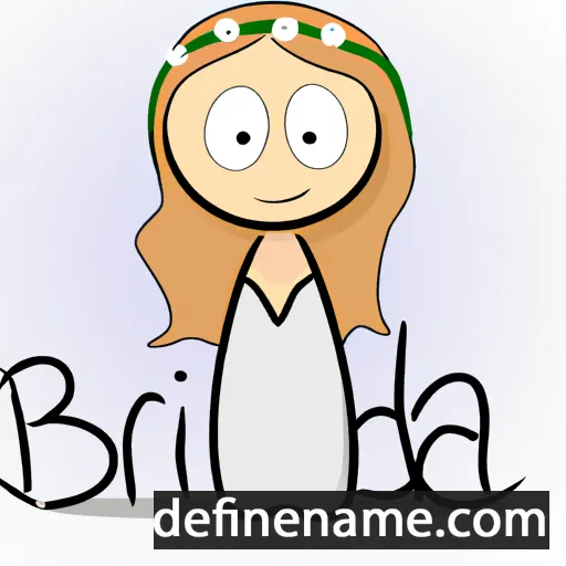 cartoon of the name Brida