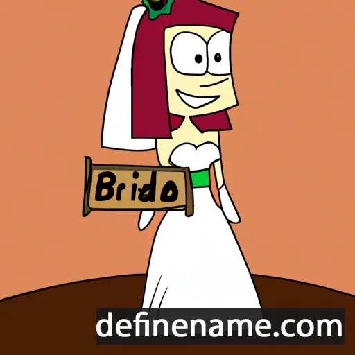 cartoon of the name Brida