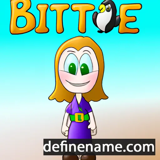 cartoon of the name Bridgitte