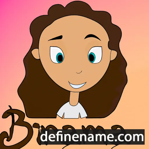 cartoon of the name Brieanna