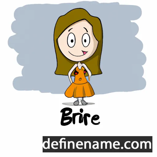 cartoon of the name Briele