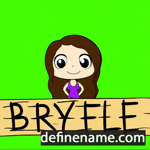 cartoon of the name Brielynn