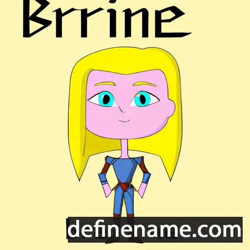 cartoon of the name Brienne